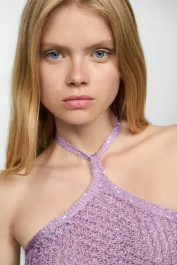 Top asimétrico lentejuelas de Mango en Tops para argentina