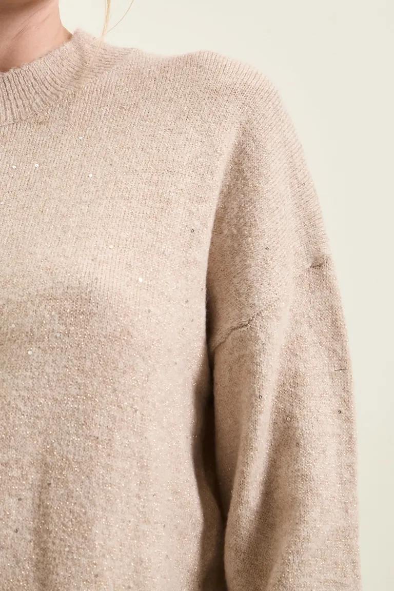 Sweater de cuello redondo con manga larga y puños ajustados de Cuesta Blanca en Buzos y Sweaters para argentina