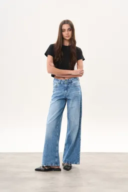 Jean denim gavin ancho de Magda en Pantalones para argentina