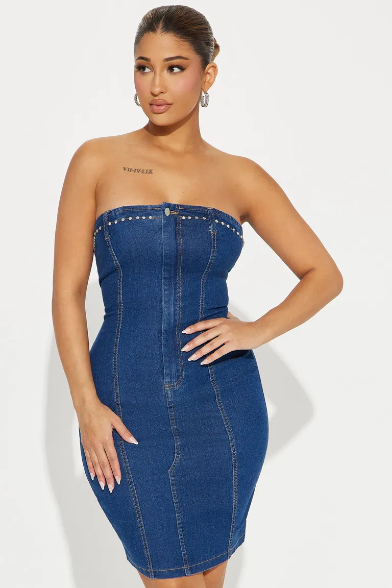 Mini vestido jean de Fashion Nova en Vestidos para argentina