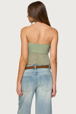 Top strapless transparente bordado de Edikted en Tops para argentina