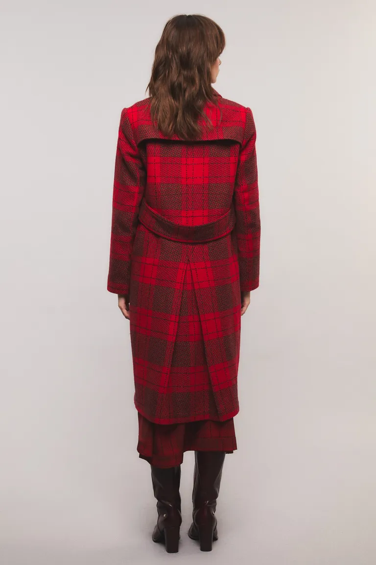 Tapado midi de corte regular con solapas y estructura clásica para mujer de Kosiuko en Tapados para argentina