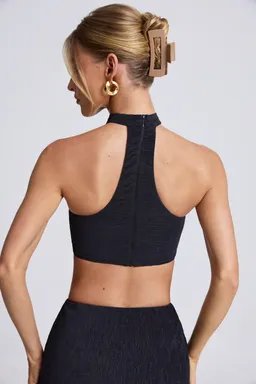 Crop top choker detalle metálico de Oh Polly en Tops para argentina