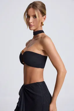 Crop top choker detalle metálico de Oh Polly en Tops para argentina