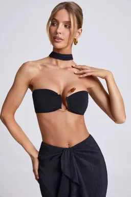 Crop top choker detalle metálico de Oh Polly en Tops para argentina