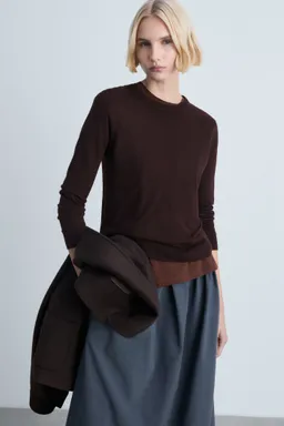 Sweater mezcla lana cuello redondo de Mango en Buzos y Sweaters para argentina