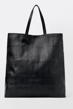 Bolso shopper piel patchwork de Mango en Bolsos y Carteras para argentina