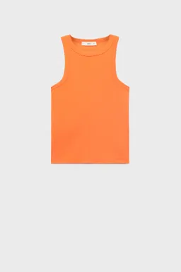 Top halter canalé entallado de Mango en Tops para argentina
