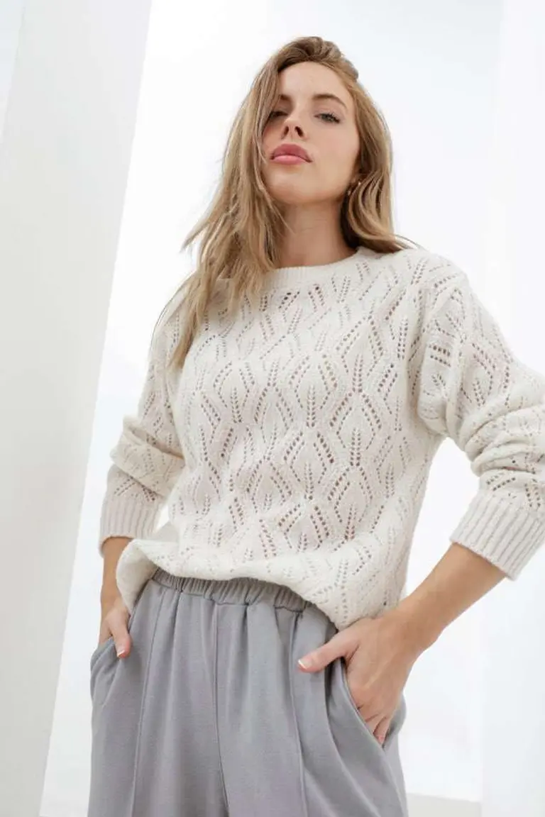 Sweater Tramado Hojas de Hesed en Buzos y Sweaters para argentina