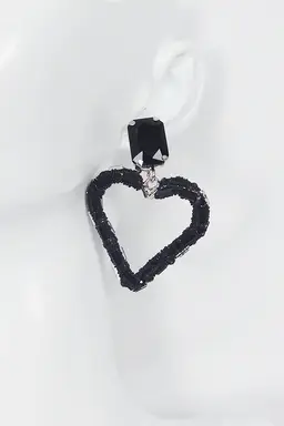 Aros corazon piedras strass de Exotica Accesorios en Bijouterie para argentina