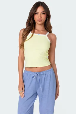 Musculosa ramira con contraste de Edikted en Tops para argentina