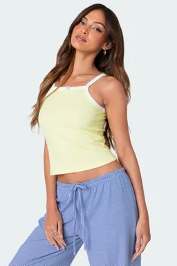 Musculosa ramira con contraste de Edikted en Tops para argentina