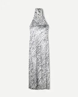 Vestido midi asimétrico animal print de Bershka en Vestidos para argentina