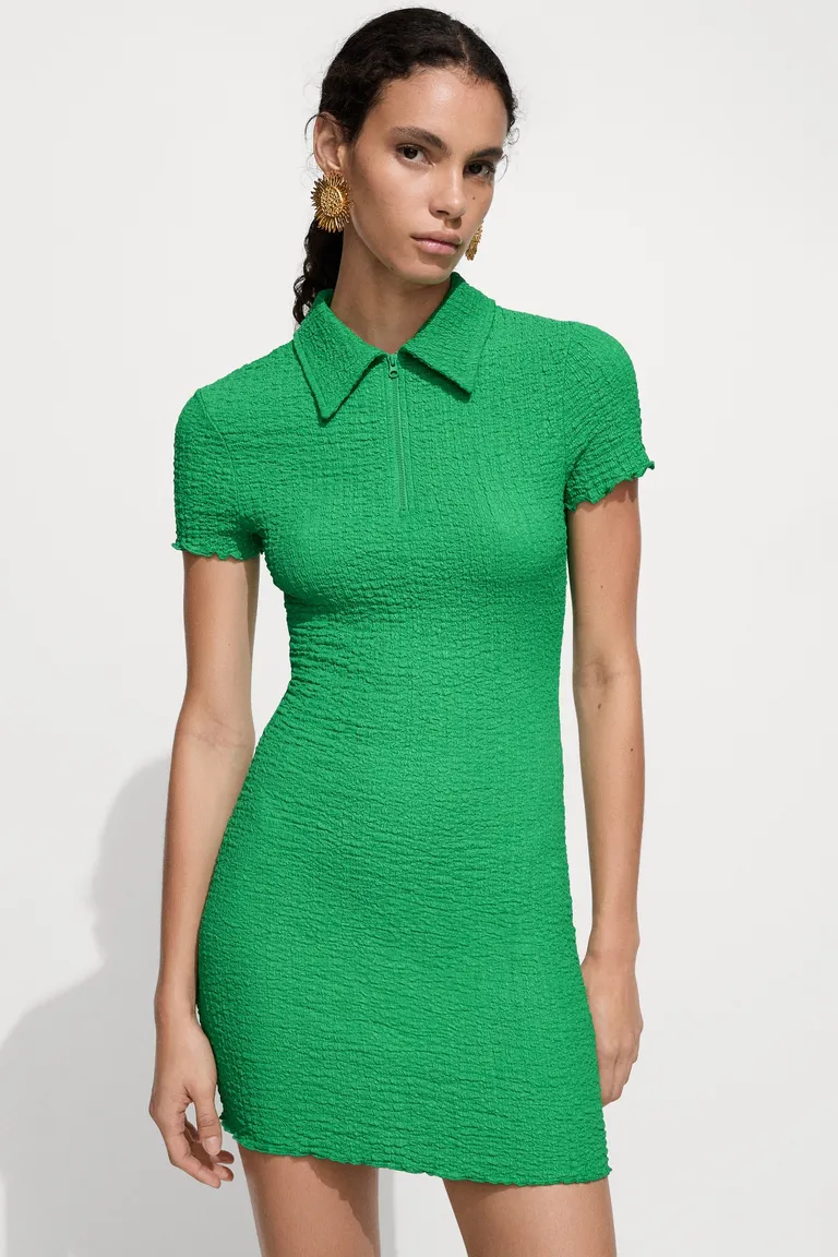 Vestido polo texturizado de Mango en Vestidos para argentina
