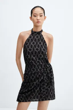 Vestido lúrex cuello halter de Mango en Vestidos para argentina