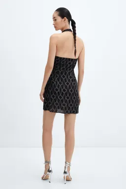 Vestido lúrex cuello halter de Mango en Vestidos para argentina