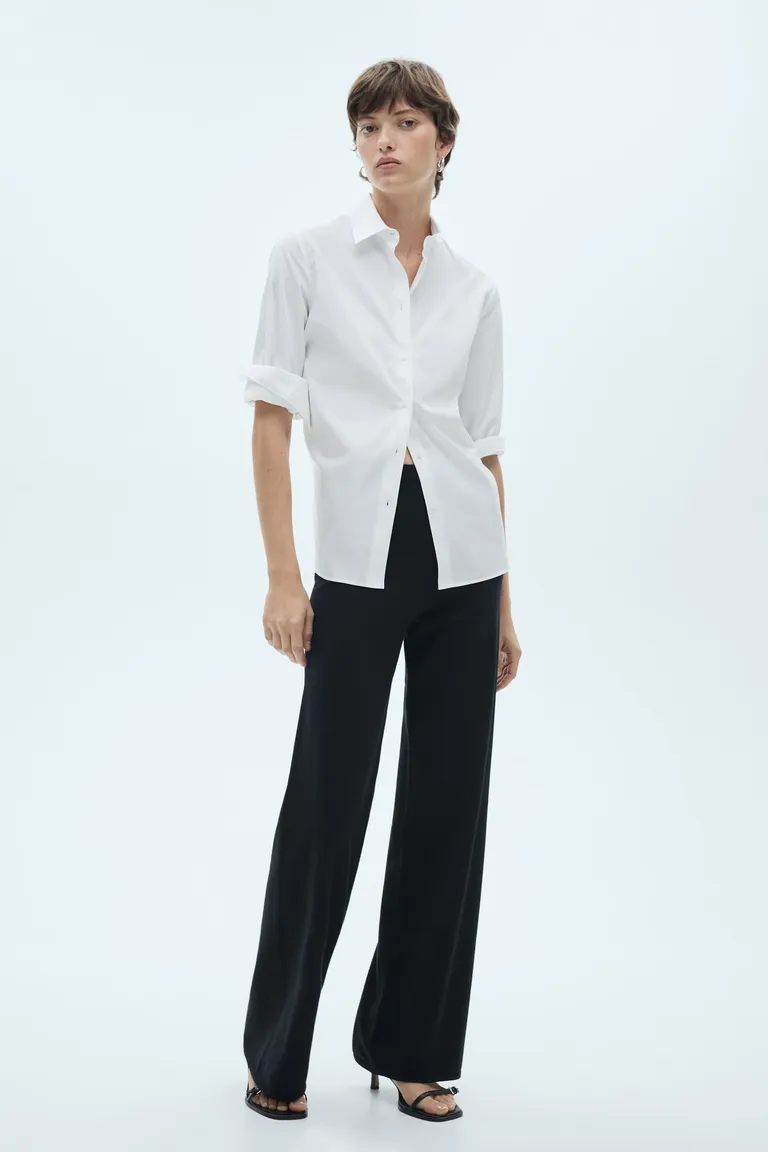 Pantalón wideleg punto fino de Mango en Pantalones para argentina