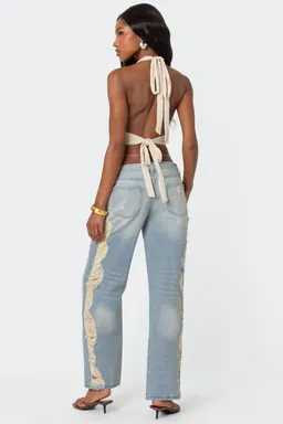 Jeans lavados detalles laterales de Edikted en Pantalones para argentina