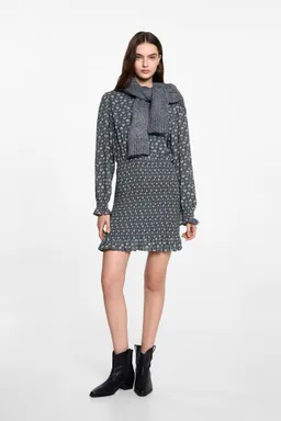 Vestido estampado fruncido de Mango Teen en Vestidos para argentina