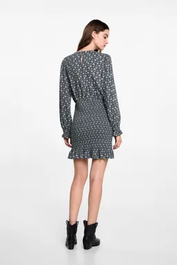 Vestido estampado fruncido de Mango Teen en Vestidos para argentina