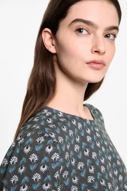 Vestido estampado fruncido de Mango Teen en Vestidos para argentina