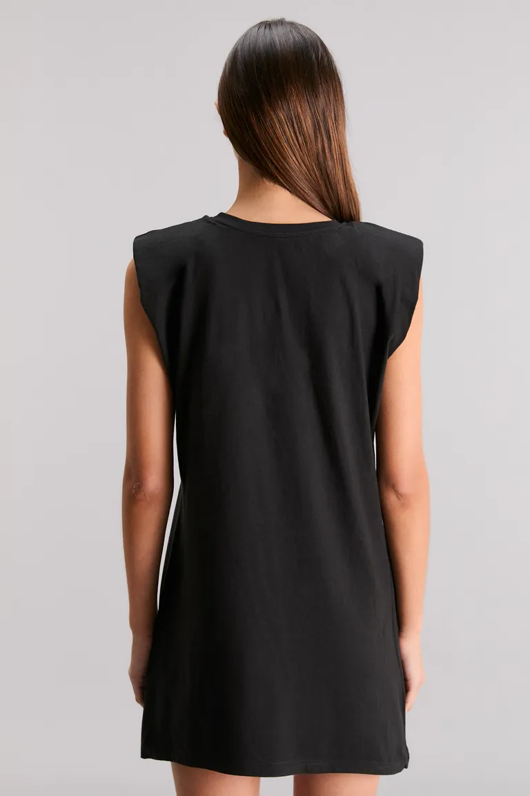 Vestido concert con estampa exclusiva de los Rolling Stones en negro de Kosiuko en Vestidos para argentina