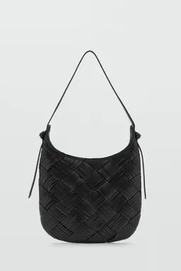 Bolso cuero trenzado de Mango en Bolsos y Carteras para argentina