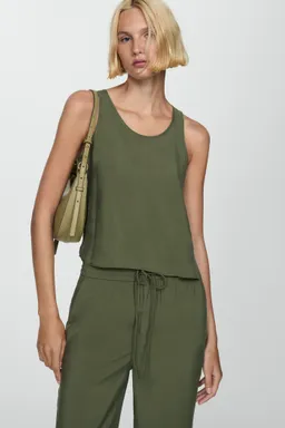 Pantalón recto modal de Mango en Pantalones para argentina