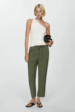 Pantalón recto modal de Mango en Pantalones para argentina