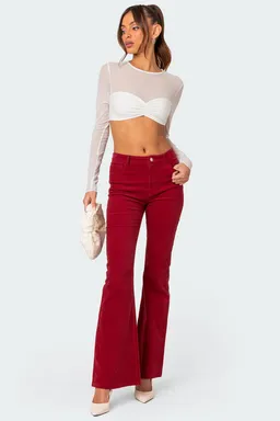 Crop top noche transparente de Edikted en Tops para argentina