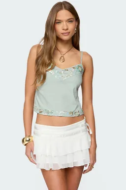 Musculosa tejida con lentejuelas de Edikted en Tops para argentina