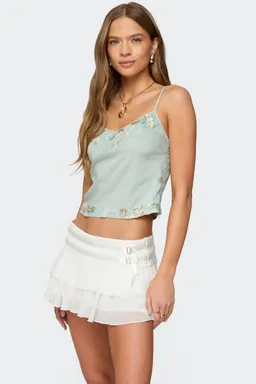 Musculosa tejida con lentejuelas de Edikted en Tops para argentina