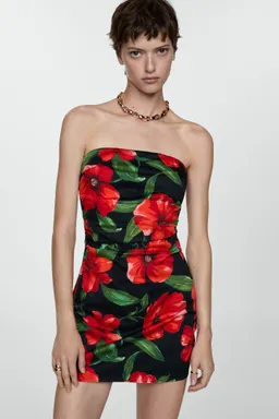 Vestido strapless flores de Mango en Vestidos para argentina