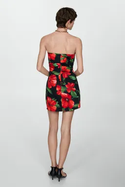 Vestido strapless flores de Mango en Vestidos para argentina