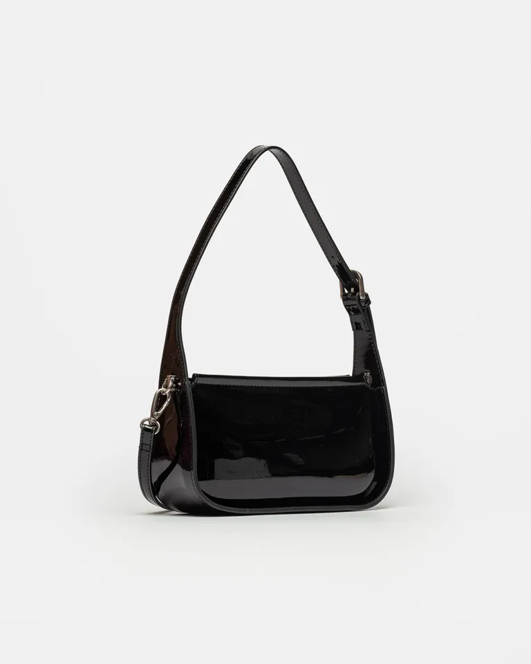 Cartera de Hombro de Efecto Cuero Charol en Negro de Prüne en Bolsos y Carteras para argentina