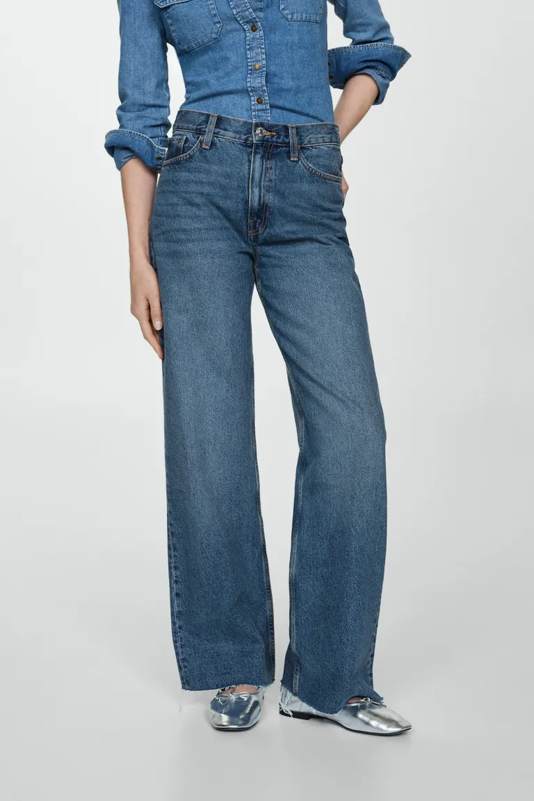 Jeans wideleg tiro alto de Mango en Pantalones para argentina