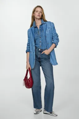 Jeans wideleg tiro alto de Mango en Pantalones para argentina