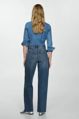 Jeans wideleg tiro alto de Mango en Pantalones para argentina