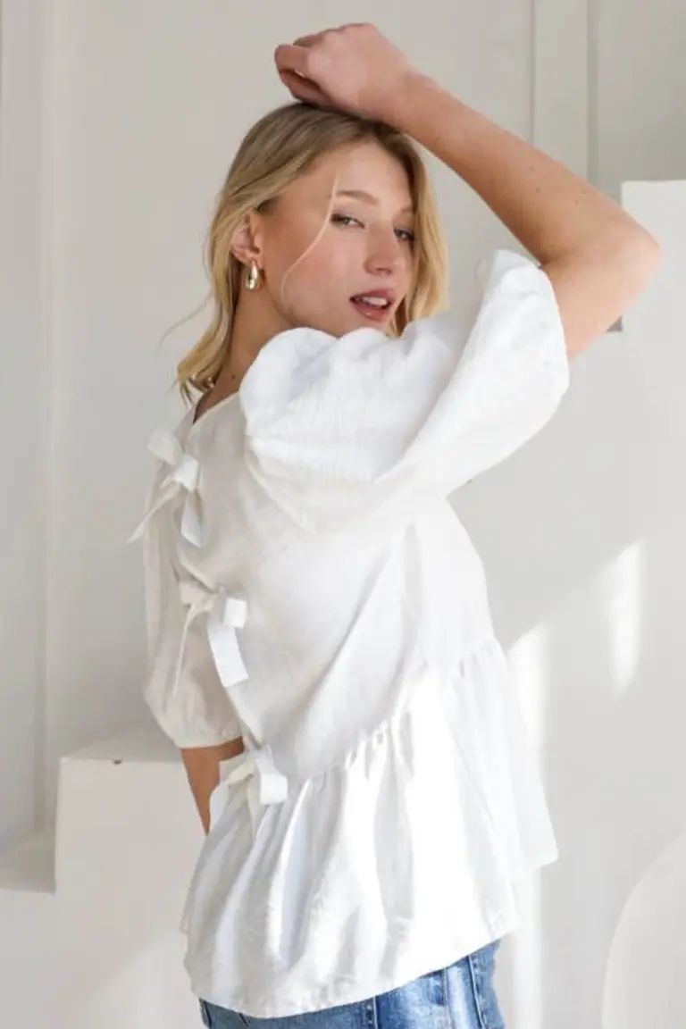 Blusa Elegante Anudada de Hesed en Blusas para argentina