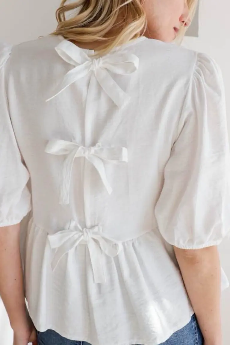 Blusa Elegante Anudada de Hesed en Blusas para argentina