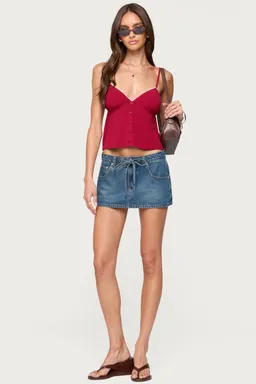 Top babydoll botones contraste de Edikted en Tops para argentina