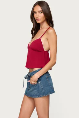 Top babydoll botones contraste de Edikted en Tops para argentina