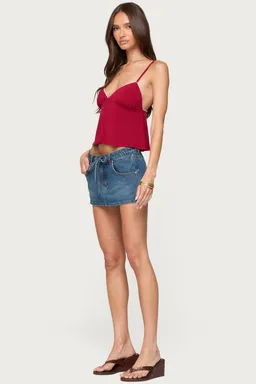 Top babydoll botones contraste de Edikted en Tops para argentina