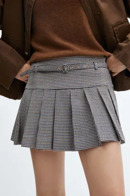 Minifalda pata gallo cinturón de Mango en Faldas para argentina