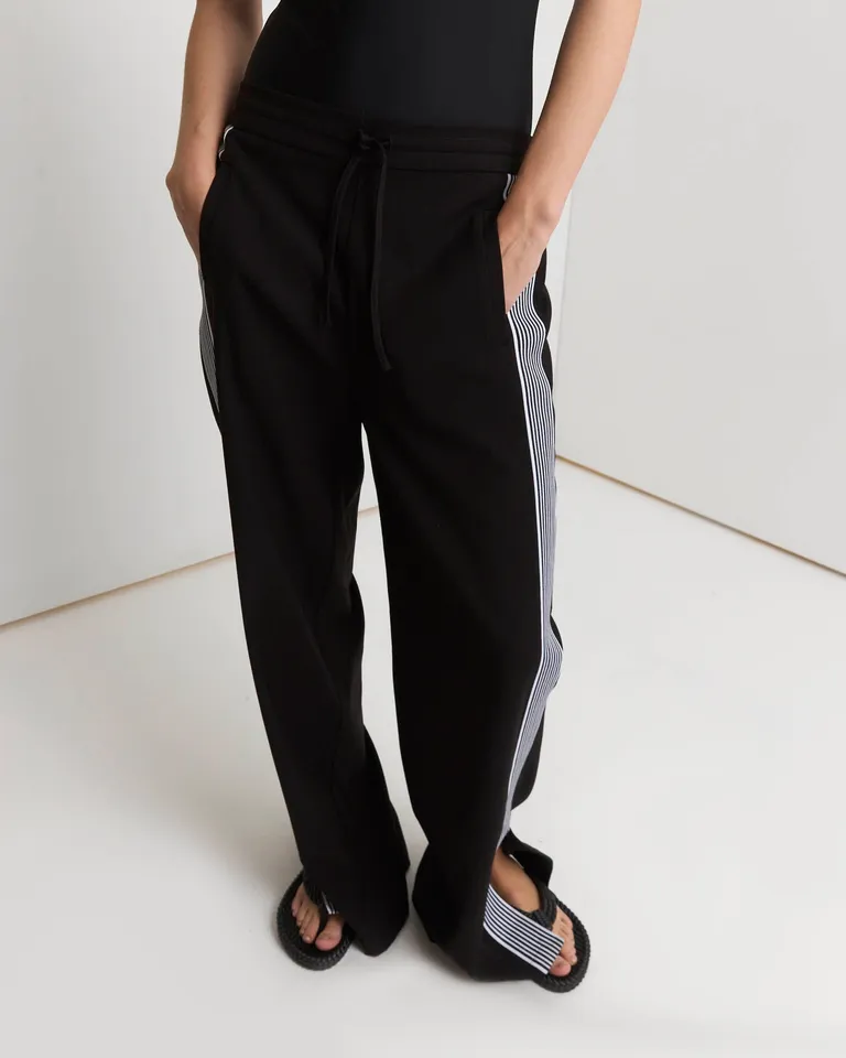 Pantalón deportivo de tiro alto medio con detalles tejidos en los laterales de Prüne en Pantalones para argentina