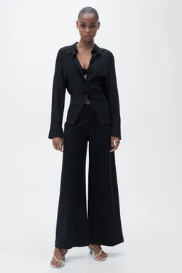Pantalón palazzo crop de Mango en Pantalones para argentina