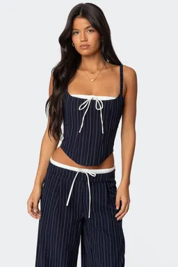 Corset rayas cutout ajustable de Edikted en Tops para argentina