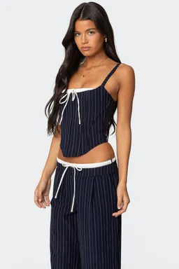 Corset rayas cutout ajustable de Edikted en Tops para argentina