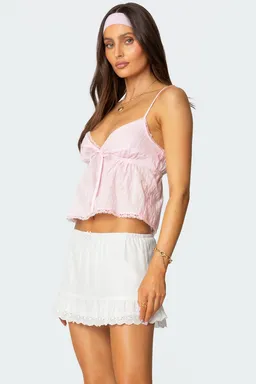 Musculosa babydoll tillie de Edikted en Tops para argentina