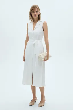 Vestido camisero lino de Mango en Vestidos para argentina